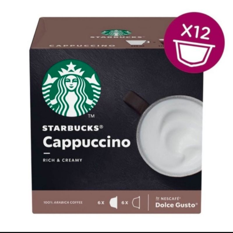 

NESCAFE DOLCE GUSTO STARBUCKS CAPPUCCINO CAPSULES