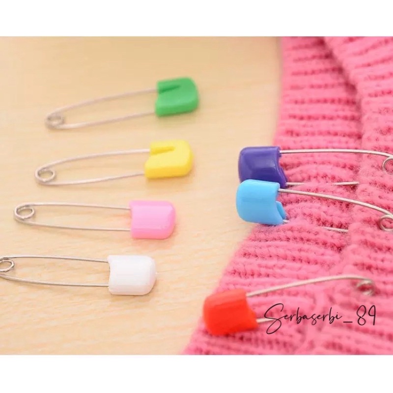 Baby safety pins peniti popok bayi peniti bayi warna warni peniti kecil jarum peniti besar jumbo pengait popok bayi anak