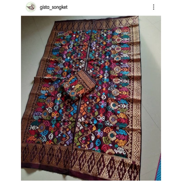 Kain Tenun Songket Sidemen Bali Asli (sepasang)