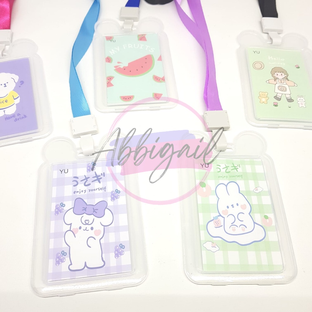 𝘈𝘉𝘎✰ ID Card Holder Gantungan Kartu nama / Name Tag / Tali Id Card Nama / Gantungan Kartu Akses Kartu Kerja Dengan Tali Strap 2cm 1230