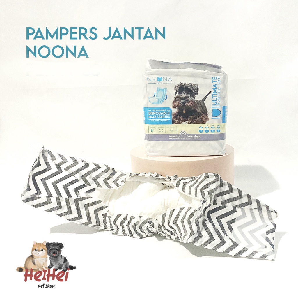 Noona Pets Pampers Jantan 1 pack - Popok Diapers Anjing Dog Male