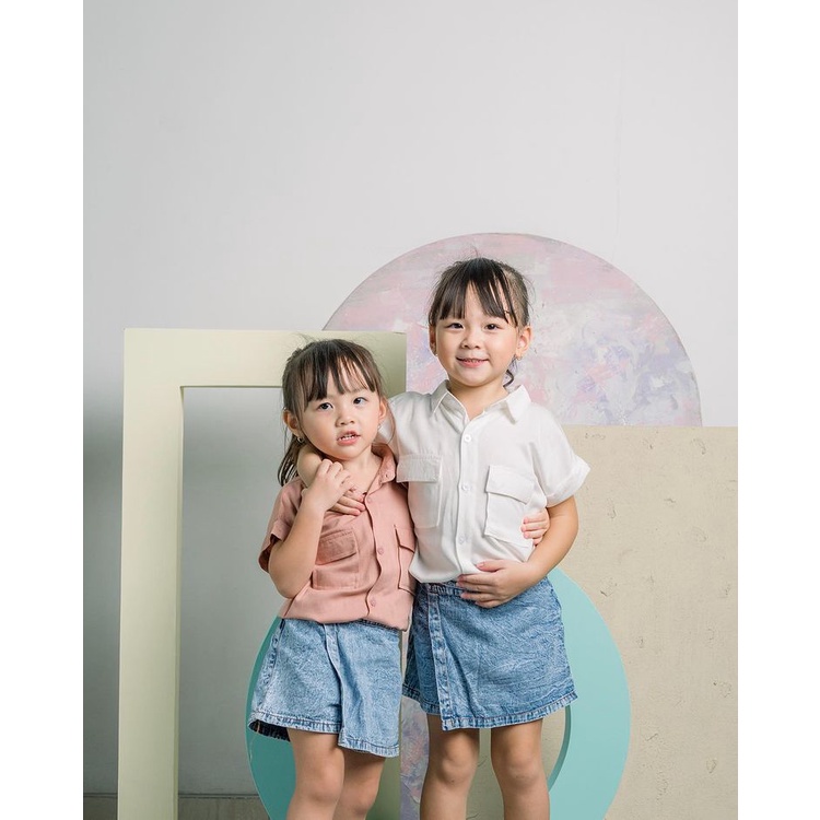 Carva Rok Celana Anak Jeans/Rocela Jeans Anak Celana Rok anak jeans sendwash (1-6 tahun)