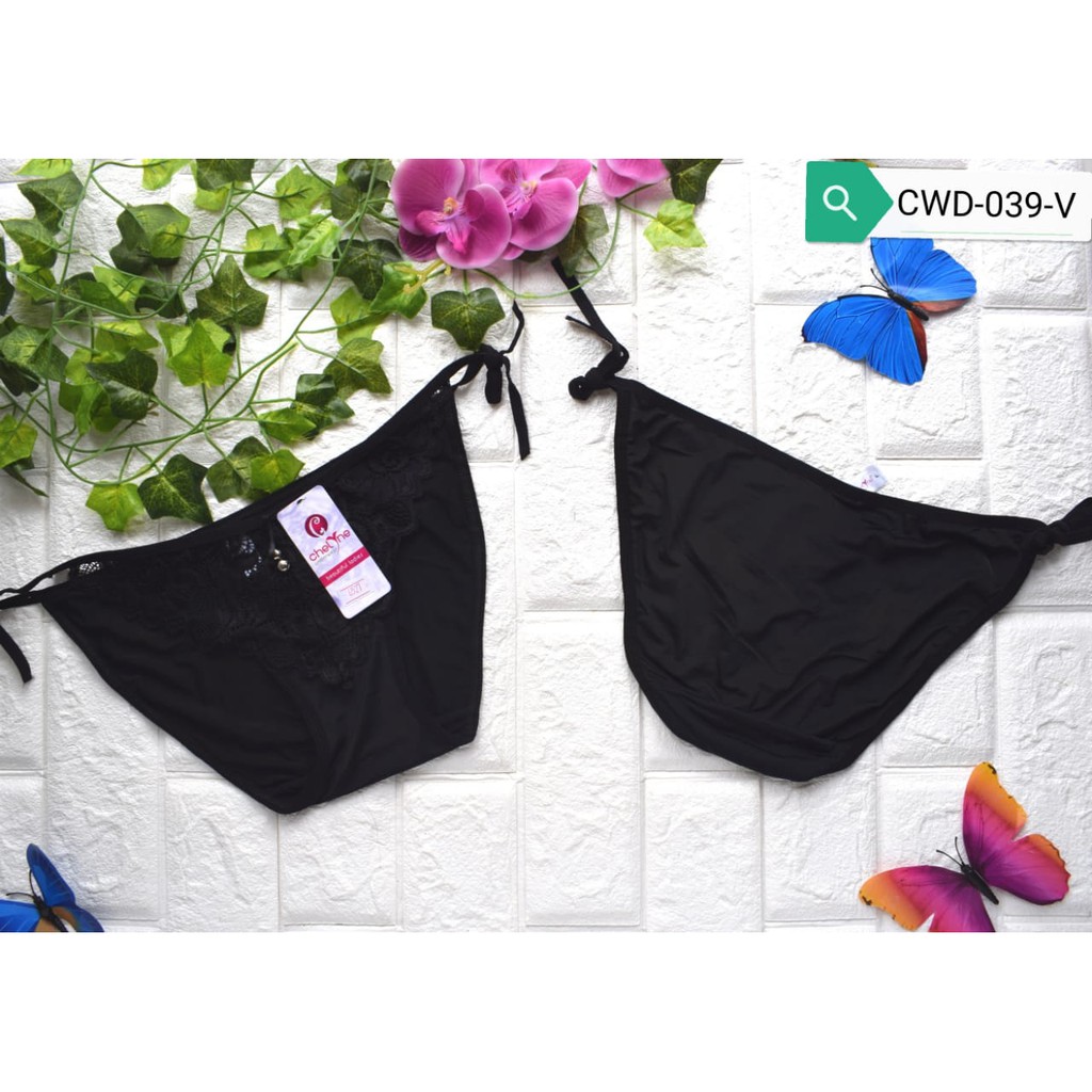 CELANA DALAM CEWEK/ CD WANITA RENDA SEXY IKAT SAMPING IMPORT CWD-039-V