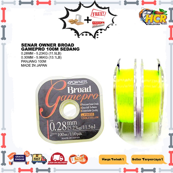 Senar Owner Broad Gamepro 100m Sedang