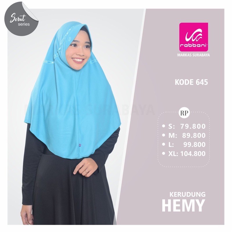 Kerudung Hemy Warna ORI Rabbani