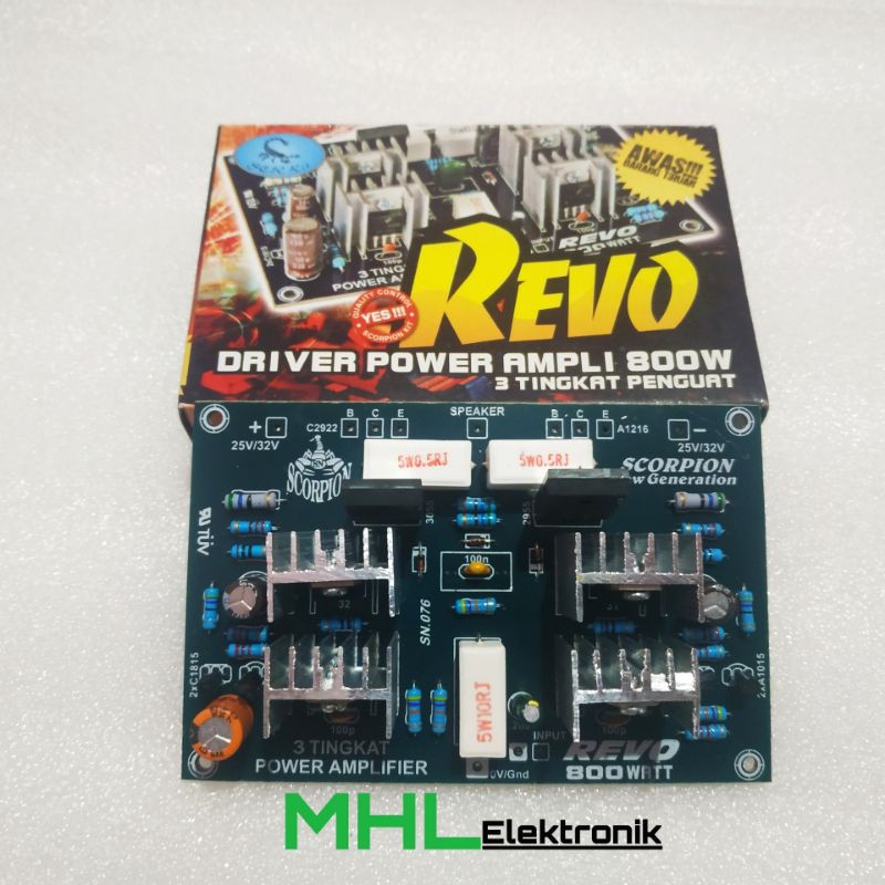 Jual REVO Kit Driver Power Amplifier 800W 3 Tingkat Simetris by