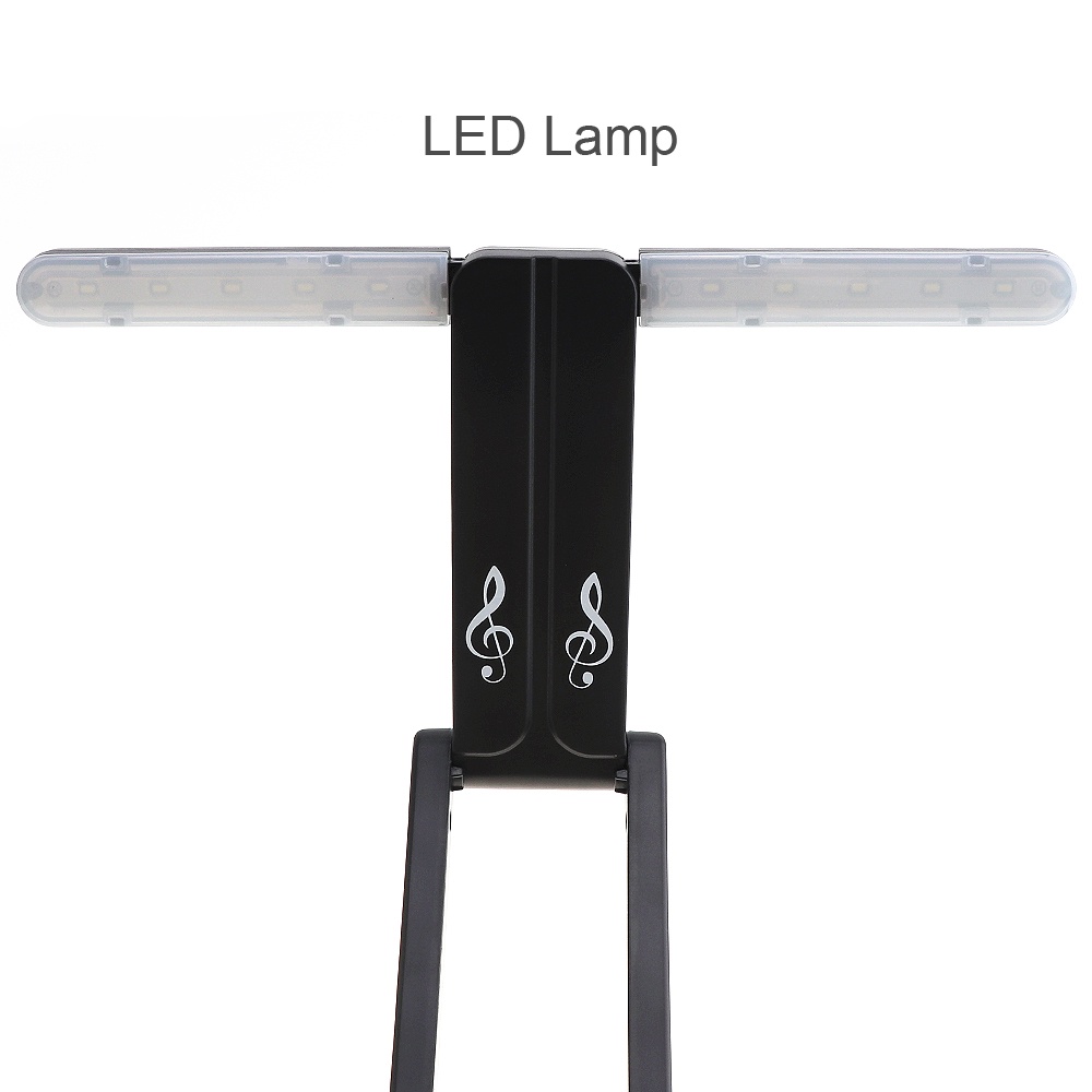 Lampu LED Lipat Clip-on Rechargeable Untuk Stand Musik Gitar / Piano