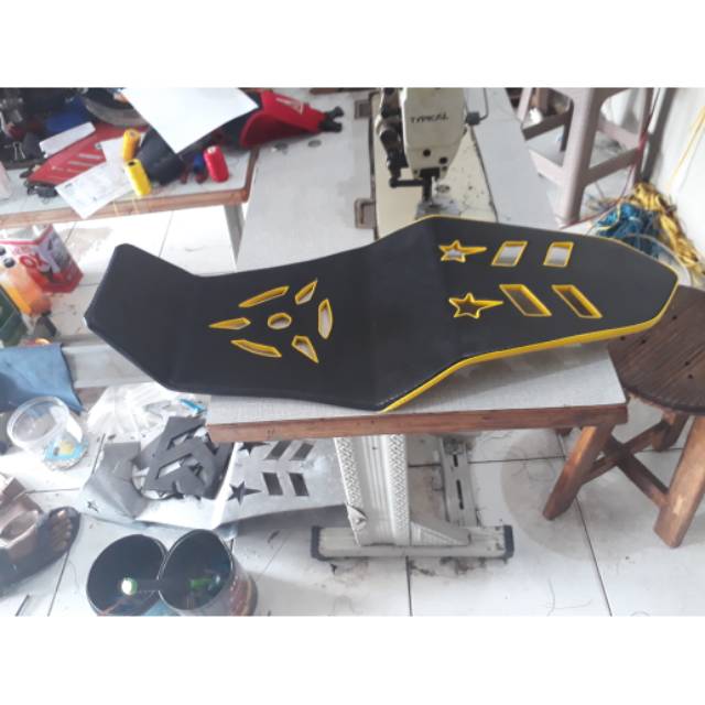 Jok slim sambung ninja rr new motif lubang