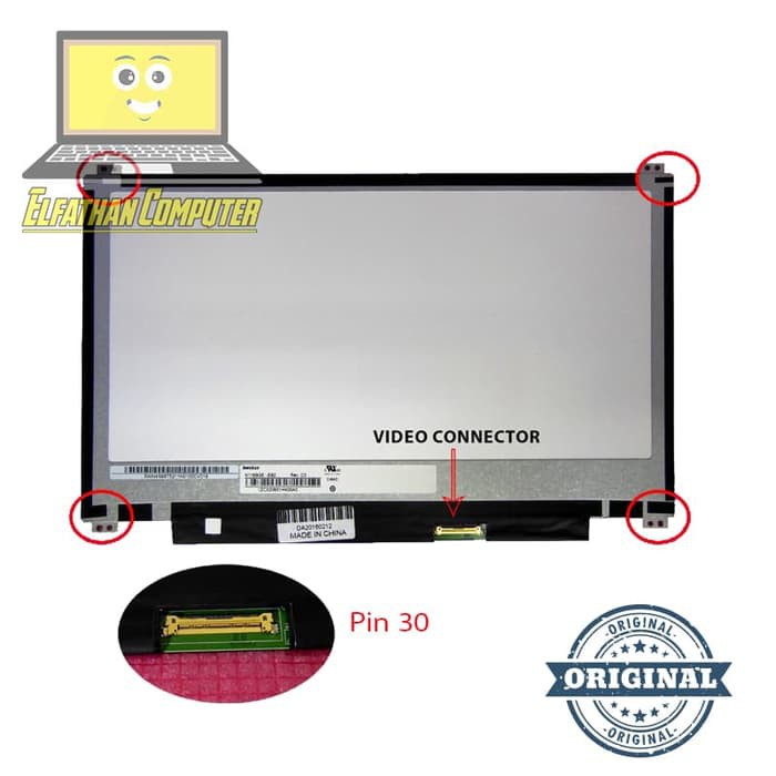 LED / LCD LAPTOP 14 SLIM (PIN 30) ASUS ACER TOSHIBA LENOVO HP