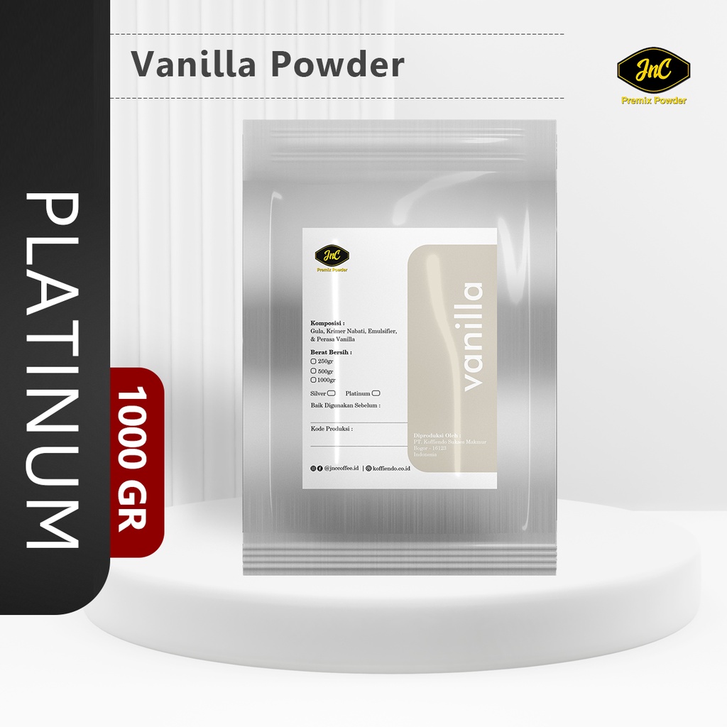 JnC Vanilla Powder 1KG I Bubuk minuman