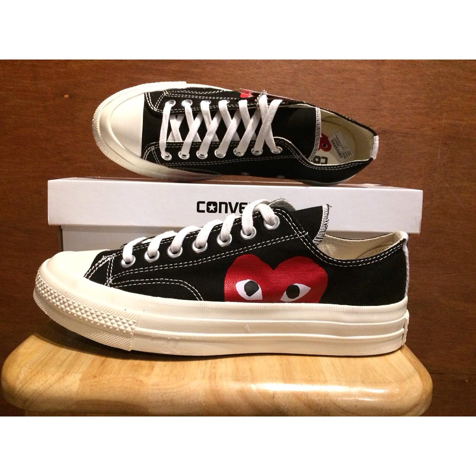 Sepatu Converse CDG Play 70s Import Vietnam BNIB Grade Original Premium Fullwhite Putih Sneakers Ket