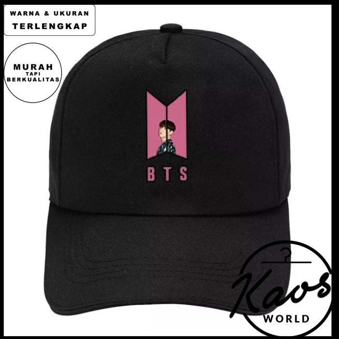TOPI JARING SUGA BTS PINK