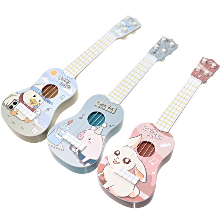 Mainan Gitar Ukulele Anak / Kado Mainan Anak Gitar Alat Musik Anak Mainan Edukasi Anak-4