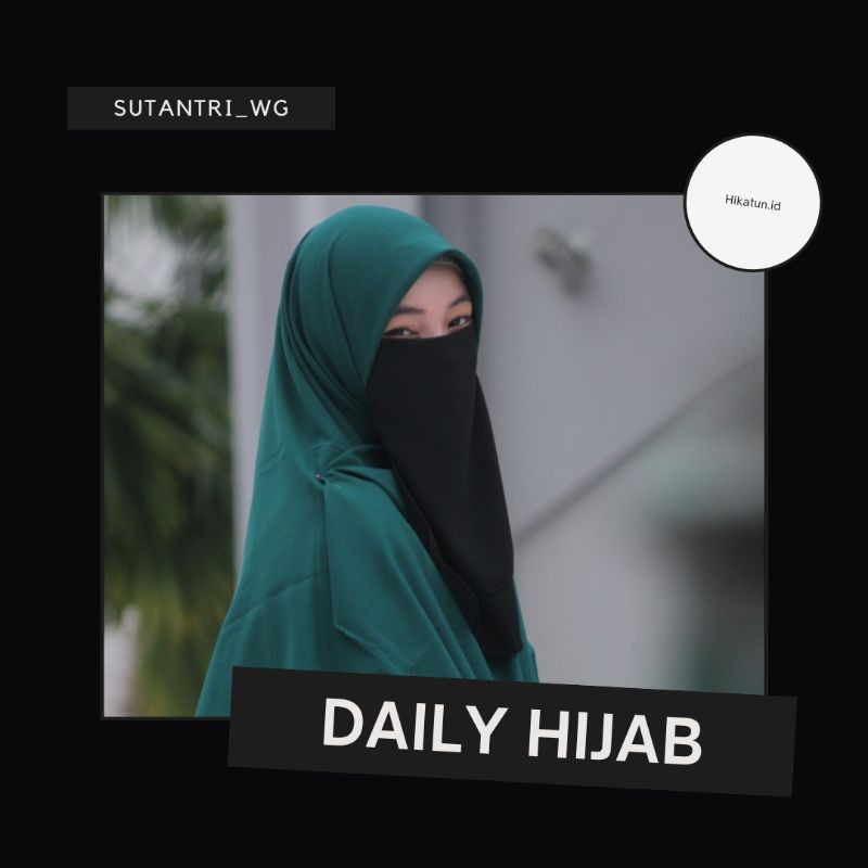 Daily Hijab Khimar Segi Empat Syar'i Diamond