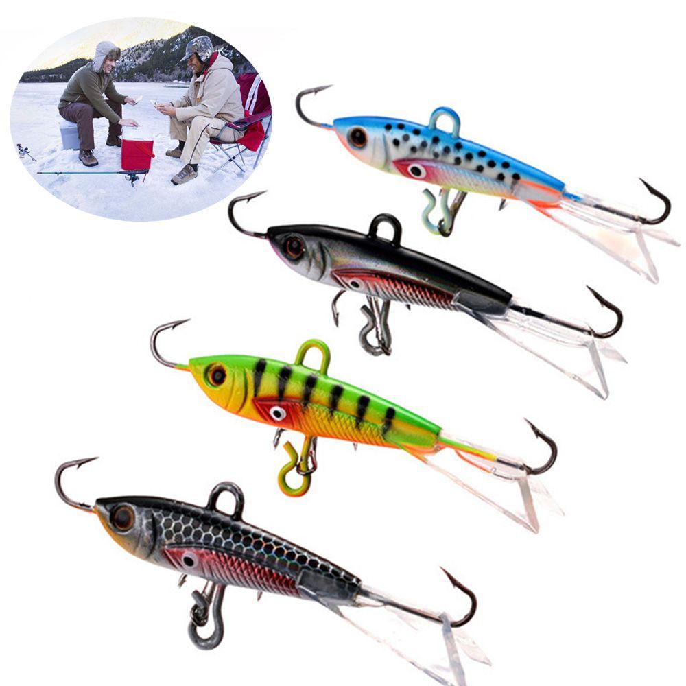 Top Ice Fishing Lure Iming Penyeimbang Buatan Walleye Lead Hard Hook