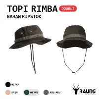 KING STORE Topi Rimba / Topi Gunung / Topi Lapangan - Bahan Ripstok Double Kain