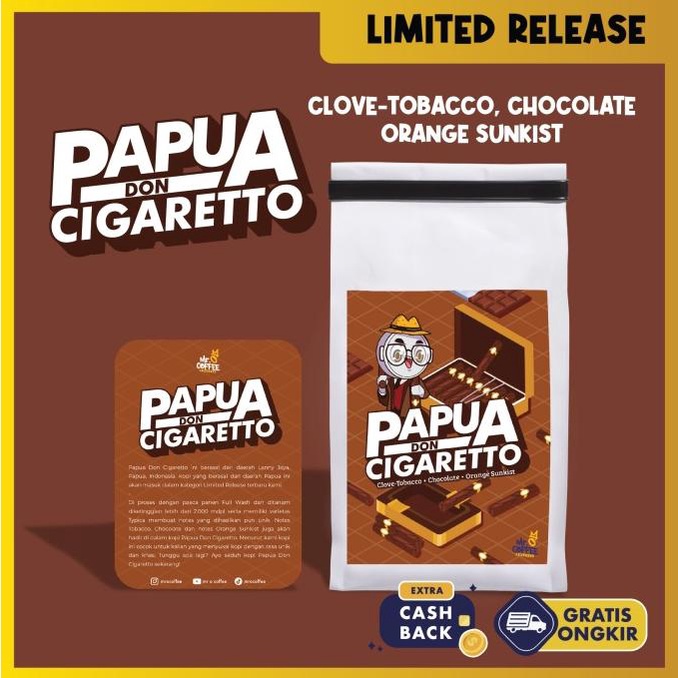 

Kopi Arabika PAPUA DON CIGARETTO 200g | Single Origin Specialty