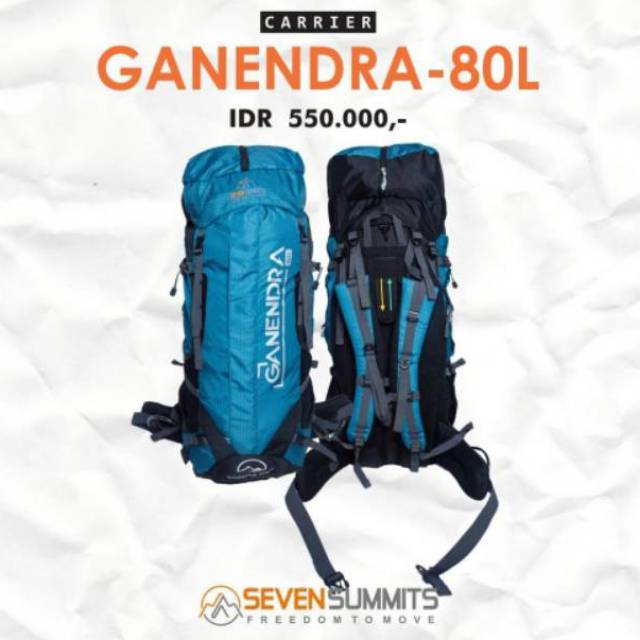 TAS CARRIER 80L SEVEN SUMMIT MURAH BERKWALITAS