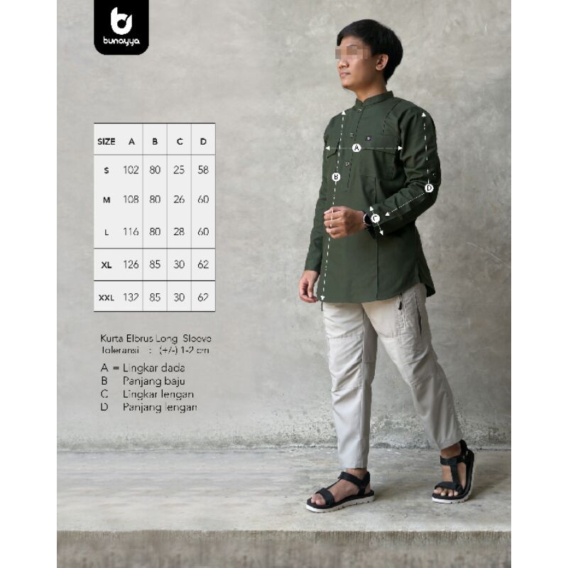 Kurta Elbrus Long Sleeve bunayya sunnah clothing