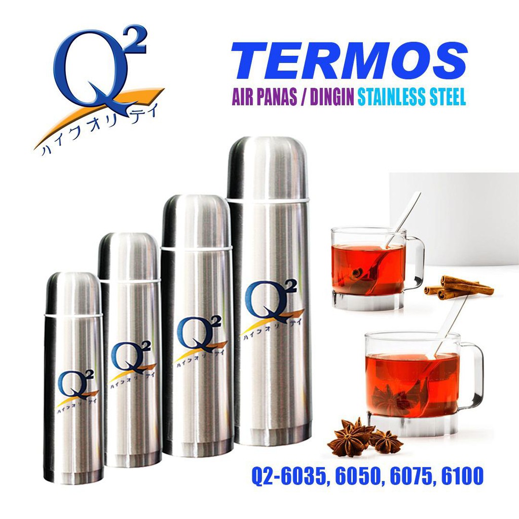 Q2 6075 0,75L Thermos Tumbler Tahan Panas Dingin Stainless Steel