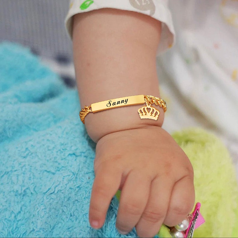 Gelang hypoallergenic Dengan Liontin Kupu-Kupu Bahan titanium steel Untuk Anak DIY