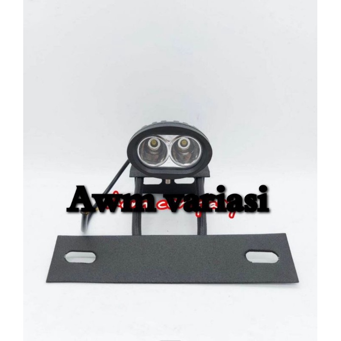 Lampu Tembak Sorot Rx King Rxk Rxz - Lampu Owl mini 2Mata LED Plus dudukan lampu dan plat Rx king