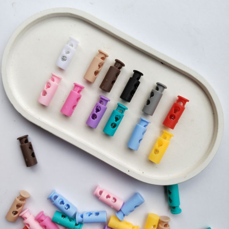 Stopper tabung warna-warni