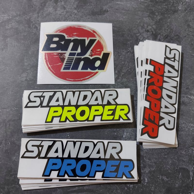 STICKER STANDAR PROPER CUTTING