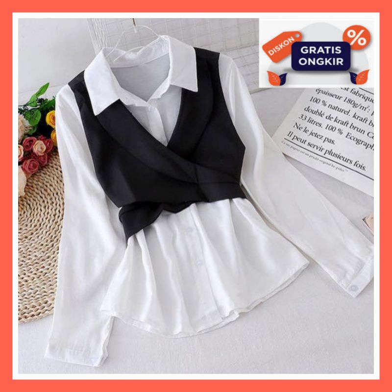 Atasan pakaian baju tunik remaja muslim wanita model pesta premium cantik murah elegan polos terbaru