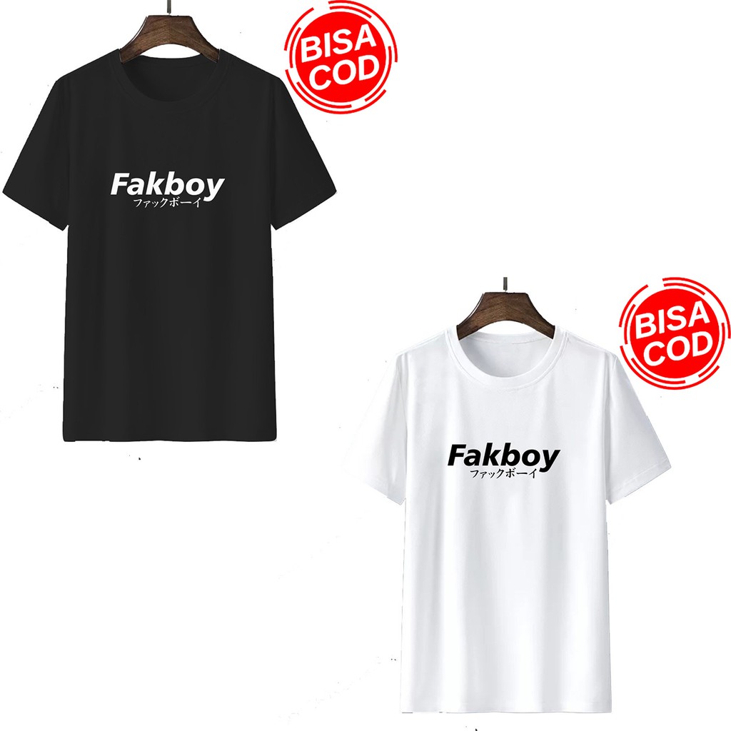 Kaos pria | kaos distro pria motip FAKBOY MS024 | Kaos pria sablon digital unisex