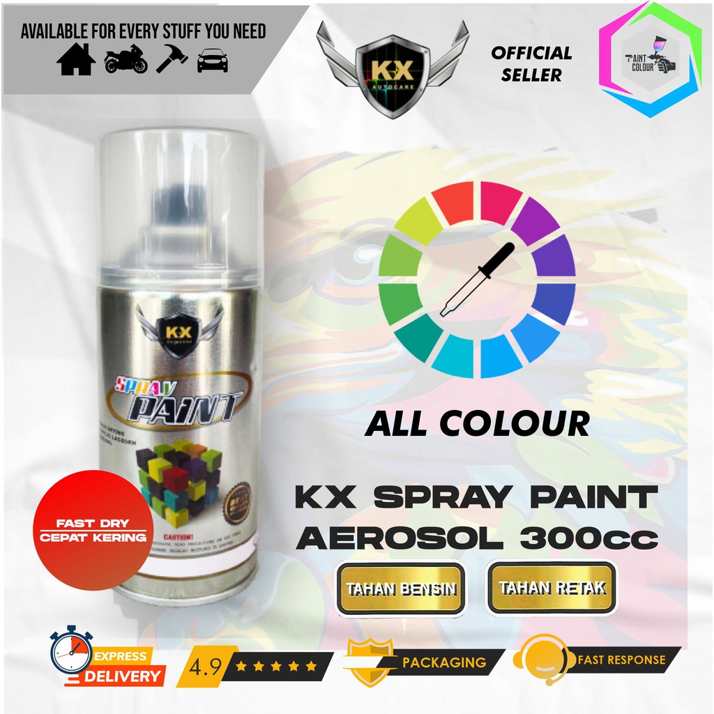 Cat Semprot Aerosol / Pylox KX Autocare Paint - ALL COLOUR