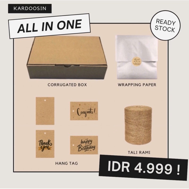 

PAKET LENGKAP PACKAGING AESTHETIC ALL IN ONE RUSTIC PINTEREST IDEAS CORRUGATED MAILER BOX KARDUS JOGJA YOGYA YOGYAKARTA SOLO DIY JAWA TENGAH