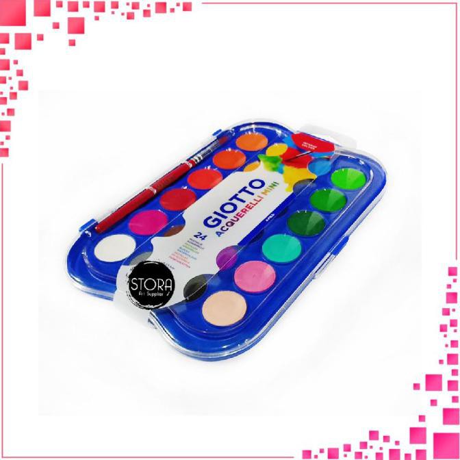 

{{BAYAR DI TEMPAT}} Mini Giotto Acquerelli Watercolor Set 24 Water Colour Cake Cat Air Poc TERBARU