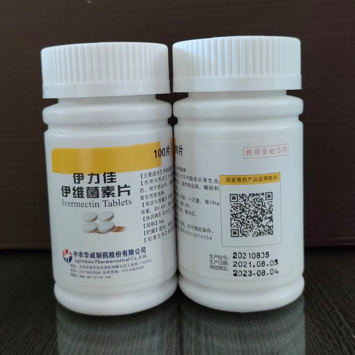 Anjing-Vitamin-Obat- Ivermectin Tablet 5 Mg Isi 100. Ready Stock. 100% Original -Obat-Vitamin-