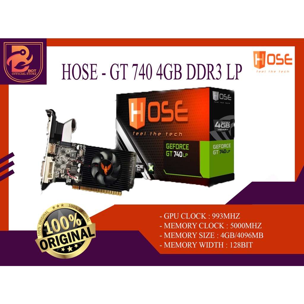 VGA Graphics Card NVIDIA Geforce GT 740 DDR3 LP Hose | NVIDIA GT 740 | NVIDIA GEFORCE GT 740 | NVIDI