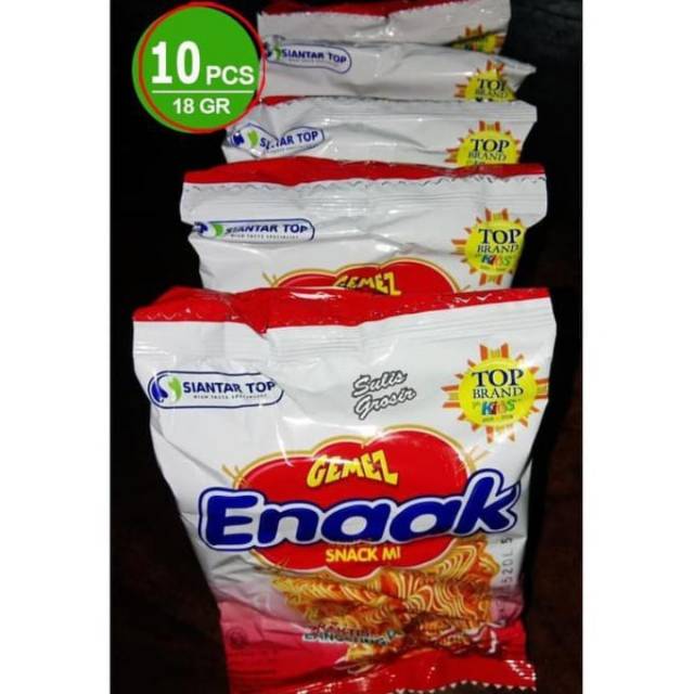 

Mie gemez enaak snack mi 1 renceng isi 10 pcs