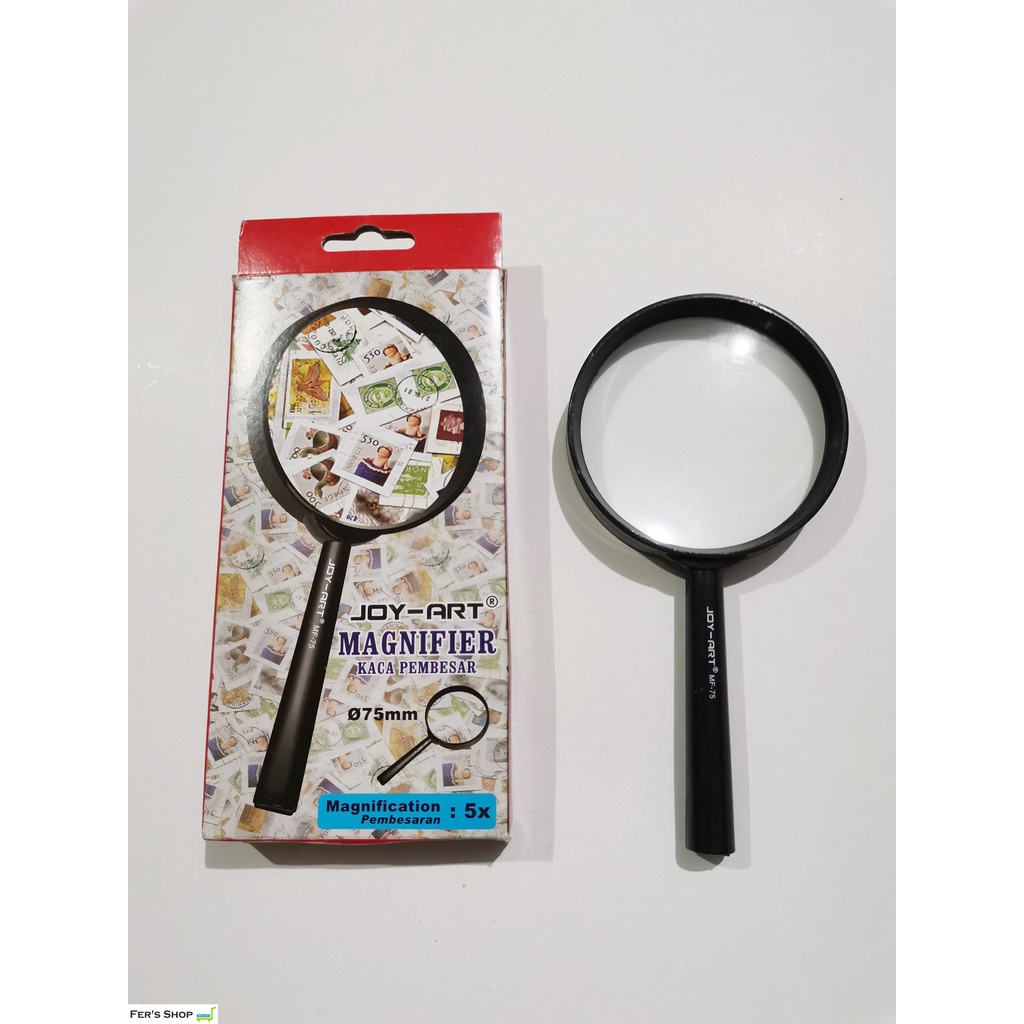 

KACA PEMBESAR / MAGNIFIER JOY ART MF-75 75mm , 5x Pembesaran / Alat tulis dan Kantor / peralatan sekolah