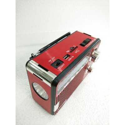 Radio Portable FLECO Rechargeable 4Band Usb Micro Sd SD Fm Radio Tape Radio Listrik Radio Baterai R