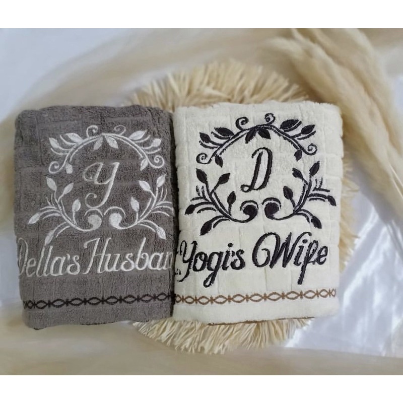 Handuk bordir | handuk Couple | handuk Couple bordir | handuk kado