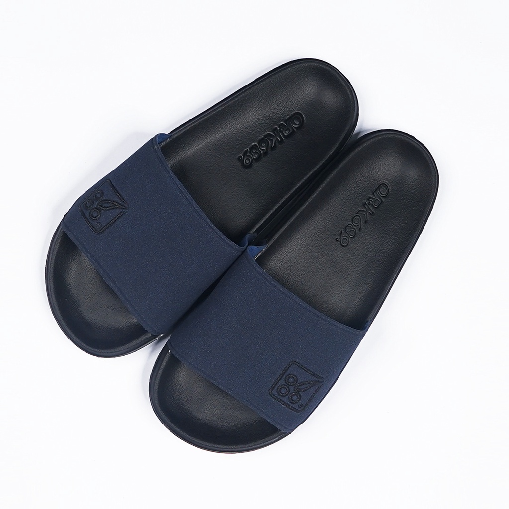 Jual Sandal Pria Keren Distro Original Slop Slip On Empuk Elegan