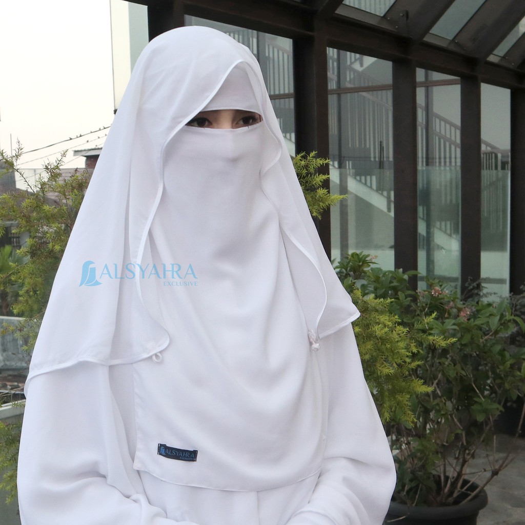 Niqab Butterfly Walimah Sifon Premium Alsyahra Exclusive