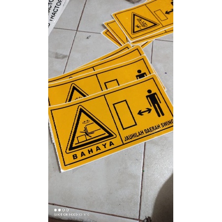 stiker area swing cocok buat alat berat type apa aja