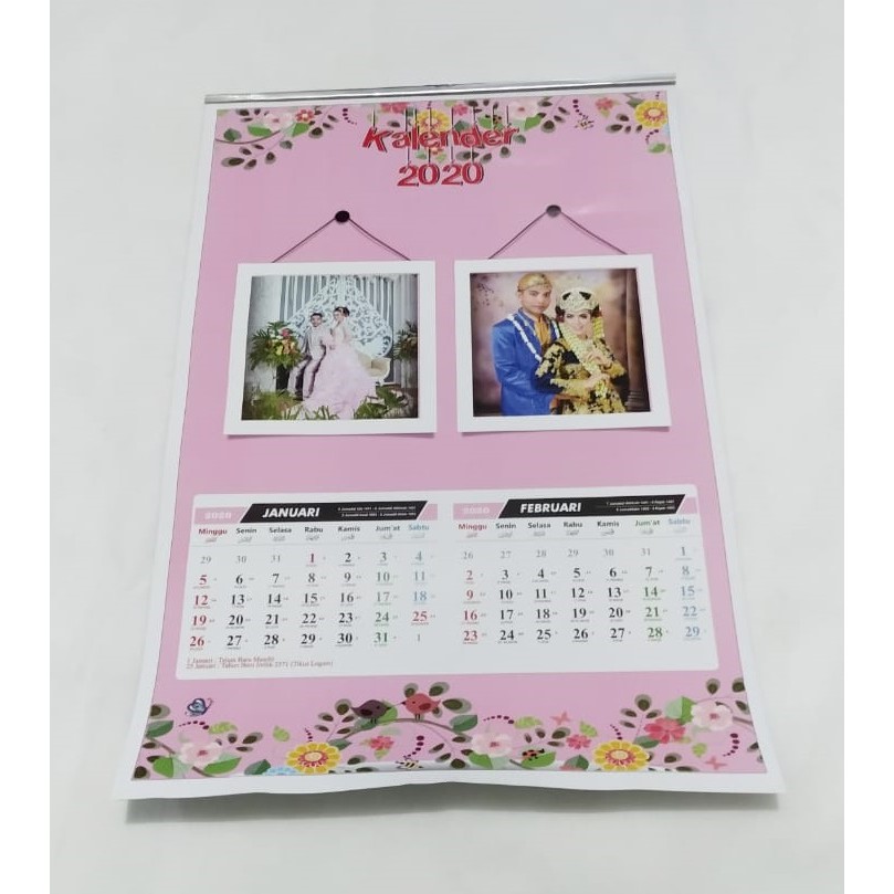 

Kalender Dinding 2025 Bebas Custom (6 lembar)