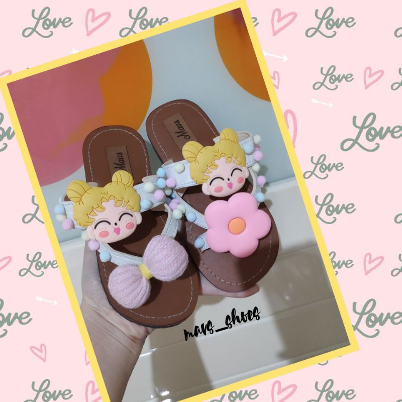 sandal anak lucu handmade/sandal anak murah pita besar