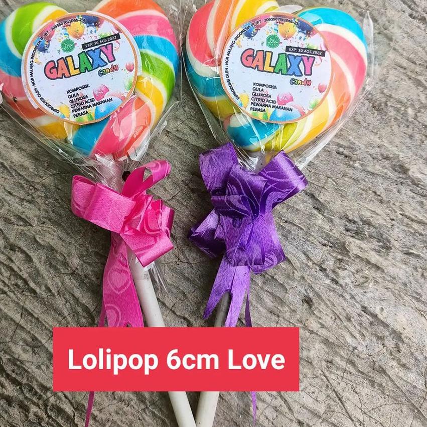 

(Ecer) Permen Lolipop 6cm Love (20pcs)