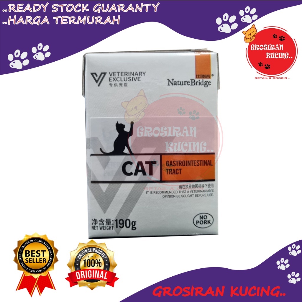 Nature Brigde Recovery Cat &amp; Dog Makanan Kucing Basah 190gr