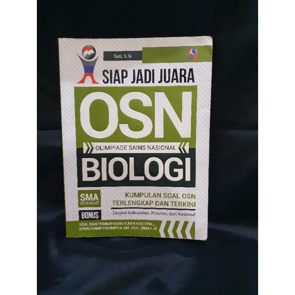 

[BUKU BEKAS] BUKU OSN BIOLOGI SMA | SIAP JADI JUARA OSN BIOLOGI