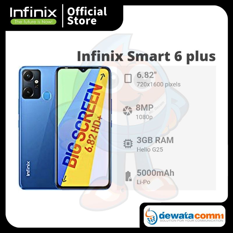 HANDPHONE INFINIX SMART 6 PLUS 3/32
