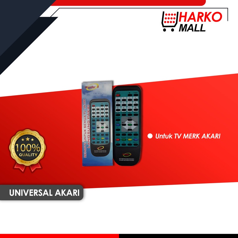 Remote Universal TV Akari + Fungsi Senter