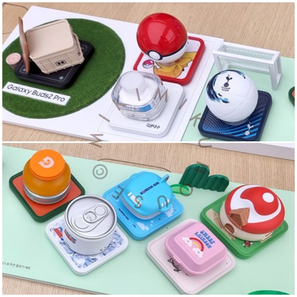 2022 NEW KOREA BUDS SMURF , PEPSI , HIBROW , KOREAN AIR , SAMDASOO , PRO CASE COVER LUCU DESIGN CUTE